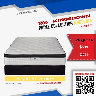 Incredible Prices on KINGSDOWN Mattresses! MADE IN CALGARY !!! MADE IN CANADA !!! !!! Swipe pictures...