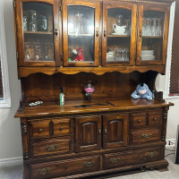 100 year old table and hutch 