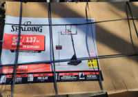 New Spalding 54" Acrylic Portable Basketball System Basketball