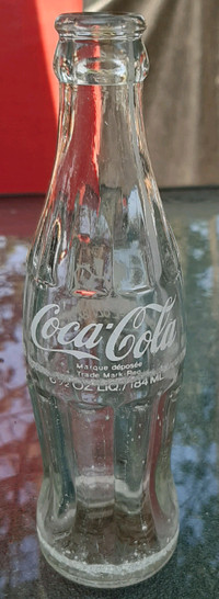 Bouteille Coca-Cola 7 Onces Année 1962 Verre Givré
