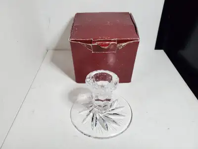 Pinwheel crystal chandelier usagé / candle holder used, View more