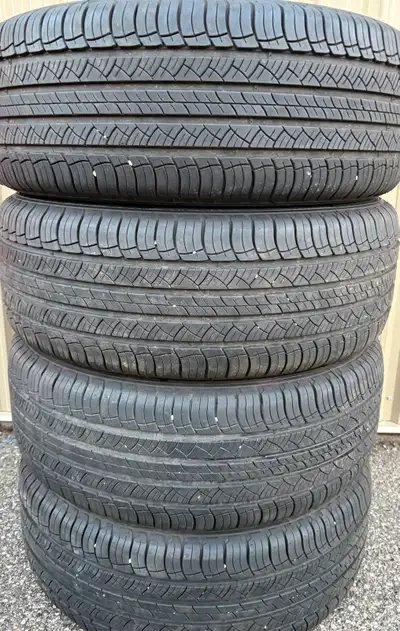 EXCELLENT CONDITION 4 x 235/55/19 MICHLINE LATITUDE HP ALL SEASON TIRES MADE IN ITALY $850 95% TREAD...