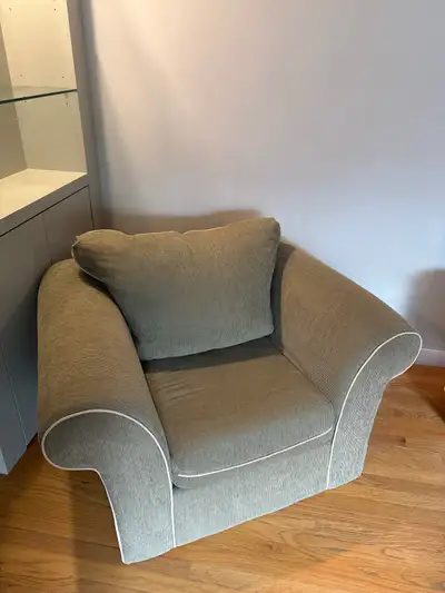 Beige single couch, View more