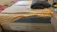 Bed  with drawers