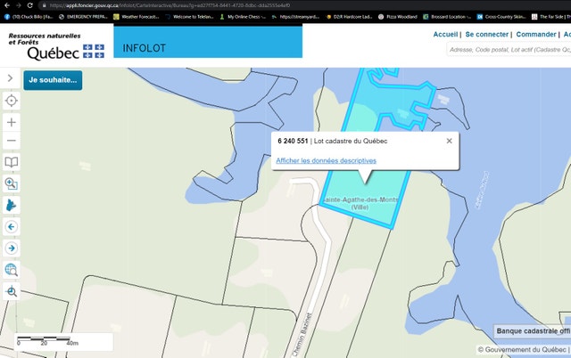 Land Lot for Sale Sainte-Agathe-des-Monts — photo 1
