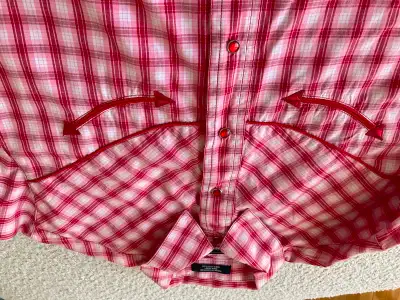 Western checkers red blouse NEW PRICE, View more