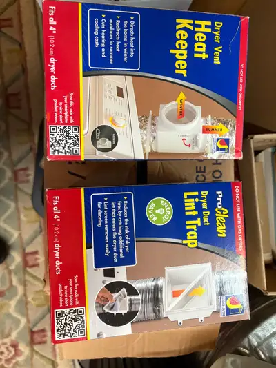 4” dryer duct lint trap…dryer vent heat keeper…, View more