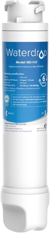 New Waterdrop Refrigerator Water Filter Replacement for Frigidai