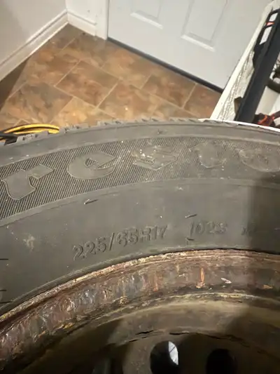 Used for 1 winter in rims, spare tire is included. Located in Milfordbay Please text or call Matthew...