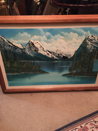 Mountain and lake Oil Painting