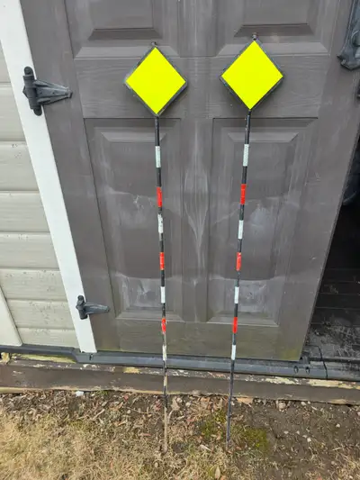 REFLECTIVE DRIVEWAY MARKER - STEEL - DIAMOND Reflective. $35.00 for both.