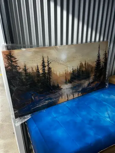 Large Forest Landscape Canvas – 47”x24”  Tranquil Nature Wall, View more