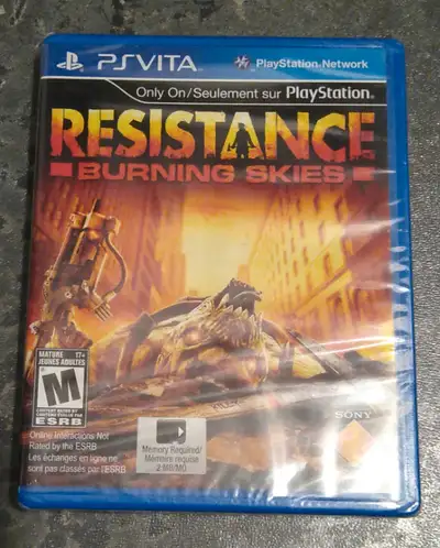 Brand New Sealed Playstation  PSVita Resistance Burning skies, View more