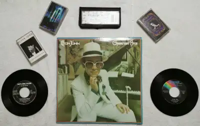 Elton John - 3 Vinyl + 1 Concert Stubs (with Billy Joel) + more, View more