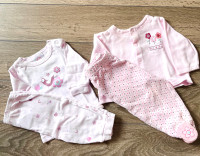 Pyjamas longs bebe fille 3-6 mois