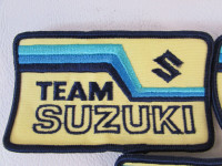 TEAM SUZUKI MOTORCYCLE RACING VINTAGE HAT PATCH BADGE