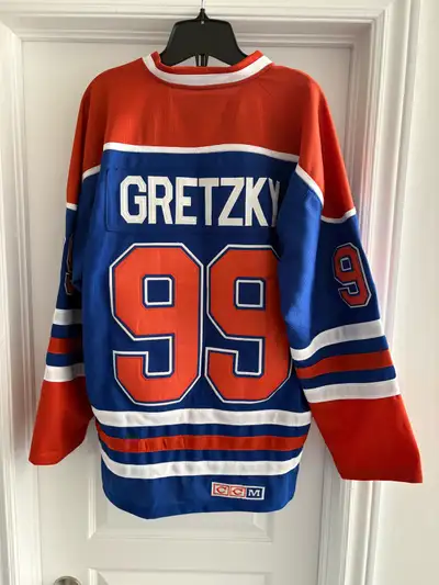 Wayne Gretzky Captain Edmonton Oilers  99 NHL Jersey Sz 48 CCM B, View more
