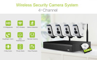 Smart Home 4CH Outdoor WiFi Camera Surveillance System