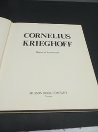 Beautiful Cornelius Krieghoff Canadian Artist Book