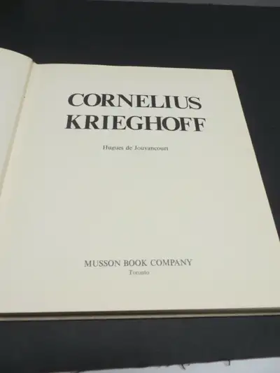 Cornelius Krieghoff - 1815-1872, his artwork and biography, by Hugues de Jouvancourt Soft cover, mea...