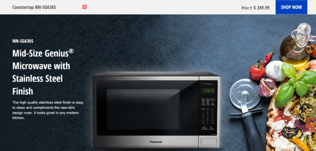 Panasonic Microwave in Microwaves & Cookers in Chatham-Kent - Image 3