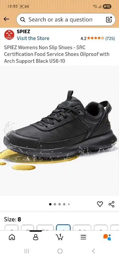 SPIEZ Womens Non-Slip Food Service Shoes, View more