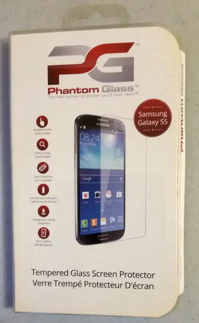 Tempered glass screen protector for Samsung S5 phone, View more
