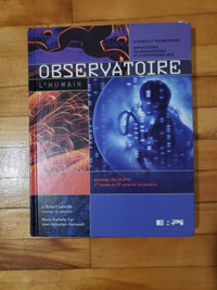 Observatoire ( l'humain)  - secondaire 3