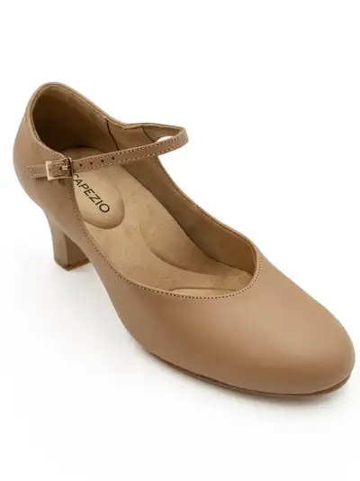 CHARACTER SHOES 1.5"-2" HEEL, BLACK & TAN DANCE THEATRE NEW, View more