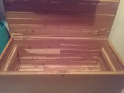 Hand crafted cedar chest with additional insert shelf for storage. Made in 1956 by my grandfather. S...