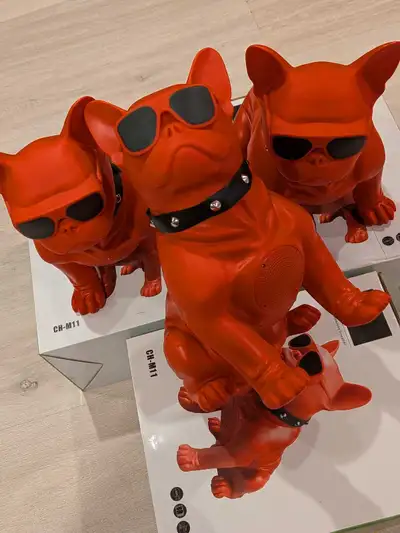 RED SPEAKERS DOG BLUETOOTH , View more