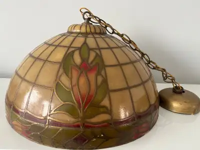 Stained glass antique chandelier, View more