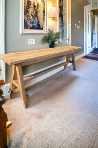 Hardwood benches