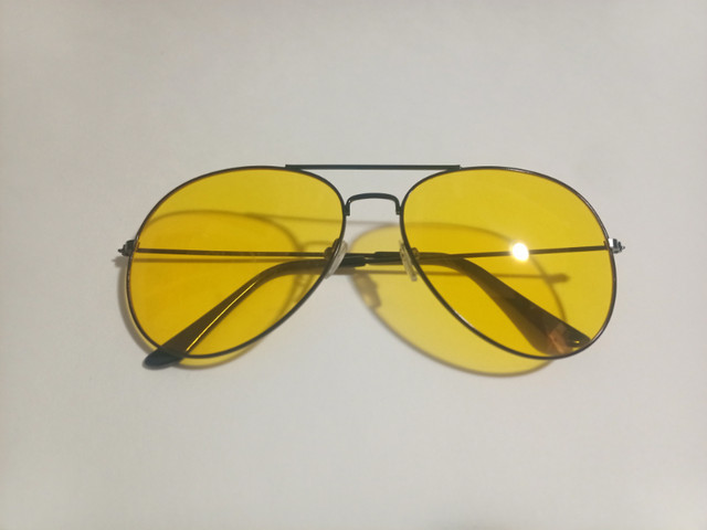Yellow Lens Aviator Glasses (New) in Other in City of Toronto