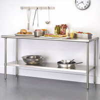 6 foot Stainless-steel table