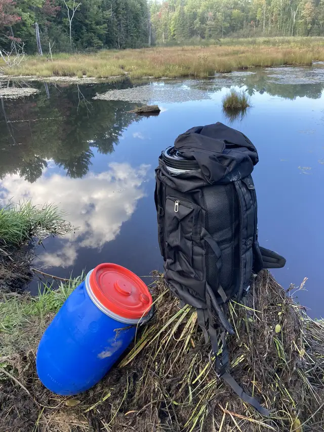 18 L  to  40  L Canoe Barrel inside an 80 L (New) Backpack in Canoes, Kayaks & Paddles in Oshawa / Durham Region - Image 6