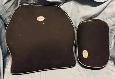 I'm selling a used ObusForme back support and lumbar cushion, designed to provide ergonomic support...