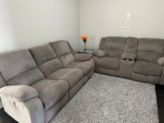 Ashley 3 seat with Power and Loveseat Reclining Sofa in Couches & Futons in Mississauga / Peel Region