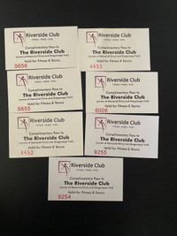 7 Riverside Club Passes - $30 for all
