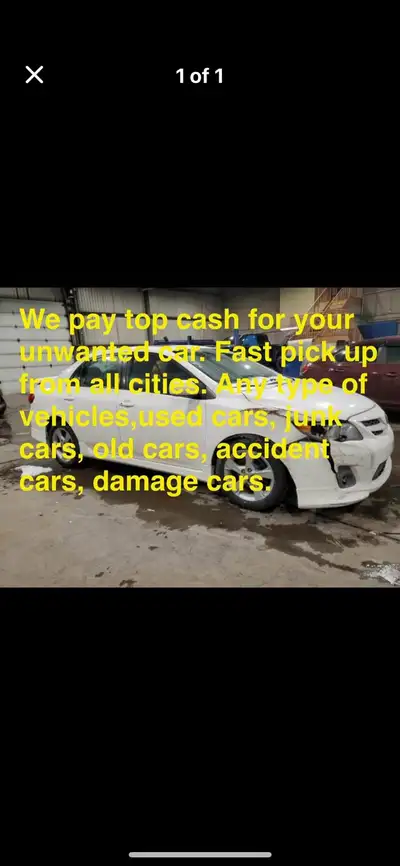 Looking to buy all kind of used cars top dollar offered