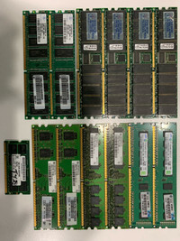 Vintage 2GB/1GB/512MB/256MB/128MB Memory Modules