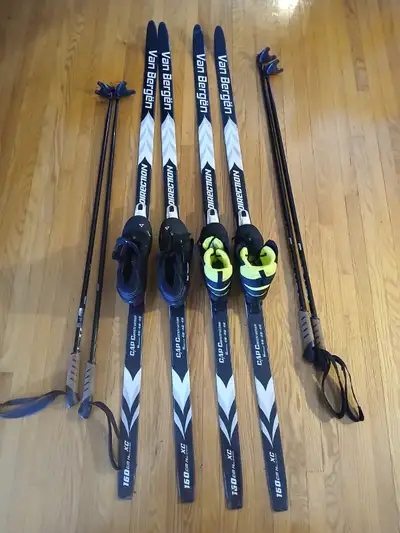 Cross country skis and boots, View more