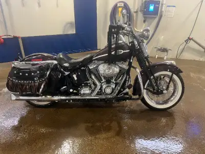 2007 Softail Springer (Heritage) No GST $11,995.00 Firm Black Cherry Factory Colour. Paint is extrem...