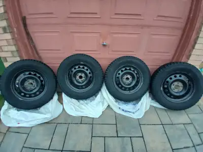 x4 Yokohama Iceguard 51, 245/65 R17 winter tires & rims