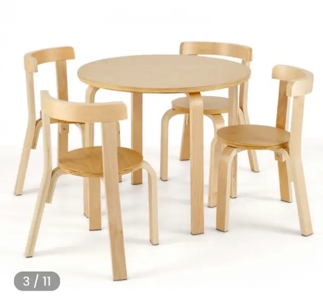 5 pc kids table and chair set with blocks.  in Dining Tables & Sets in Bridgewater - Image 6