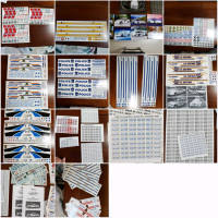 1:18 MODEL DECALS SHEETS, POLICE and MORE  .