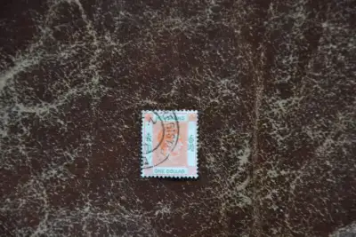 Stamps: Hong Kong 1938 George VI $1 orange green. Scott 163b., View more