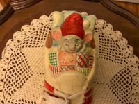 Vintage Ceramic Sleeping Mouse Figurine in a Running Shoe Bank