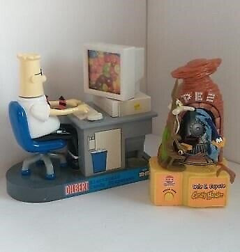 RETRO WILE E. COYOTE PEZ and DILBERT M&M DISPENSERS in Arts & Collectibles in Mississauga / Peel Region