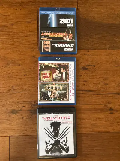 $15. Each Blu-ray movie for sale. The Wolverine Unleashed Extended Edition 3-D Blu-ray + Extended Bl...